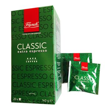 Franck Espresso Extra Classic, porciovaná káva 20ks x 7g