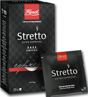 Franck Espresso Stretto, porciovaná káva 20ks x 7g