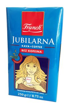 Franck JUBILARNA bez kofeínu, mletá káva 250g
