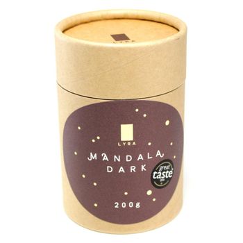LYRA Mandala Dark, horká čokoláda s luxusnými posypmi, 200g